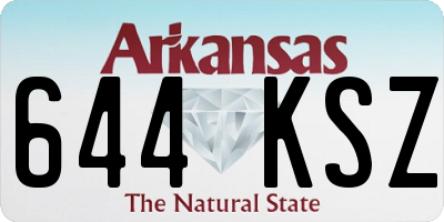 AR license plate 644KSZ