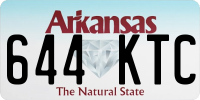 AR license plate 644KTC