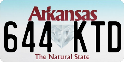 AR license plate 644KTD