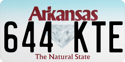 AR license plate 644KTE