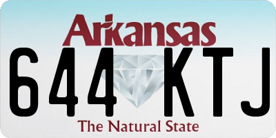 AR license plate 644KTJ