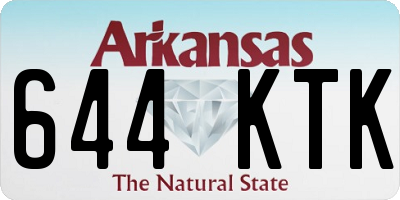 AR license plate 644KTK