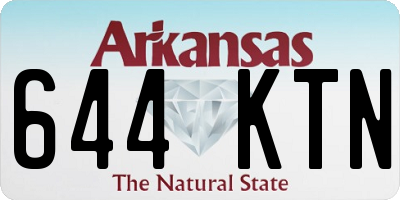 AR license plate 644KTN