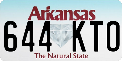 AR license plate 644KTO