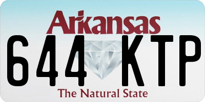 AR license plate 644KTP