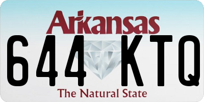 AR license plate 644KTQ