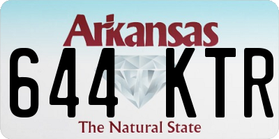 AR license plate 644KTR