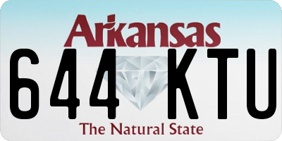 AR license plate 644KTU