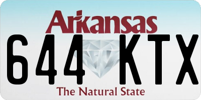 AR license plate 644KTX