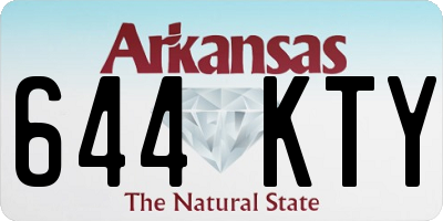 AR license plate 644KTY