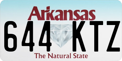 AR license plate 644KTZ