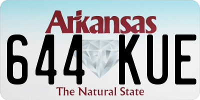 AR license plate 644KUE