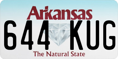 AR license plate 644KUG