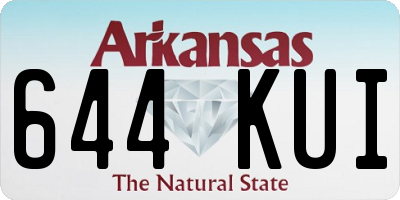 AR license plate 644KUI