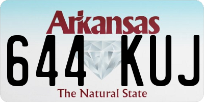 AR license plate 644KUJ