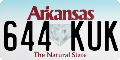 AR license plate 644KUK