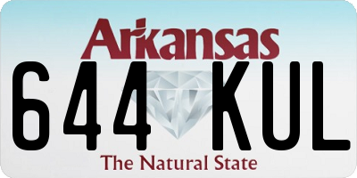 AR license plate 644KUL