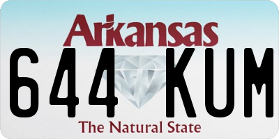 AR license plate 644KUM