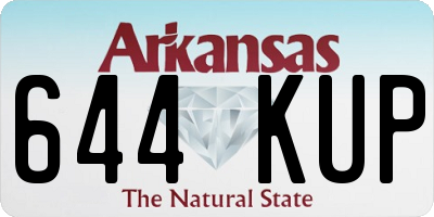 AR license plate 644KUP