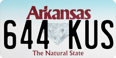 AR license plate 644KUS