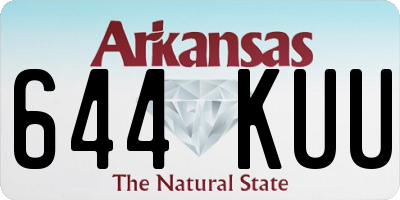 AR license plate 644KUU