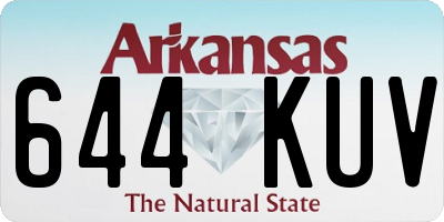AR license plate 644KUV