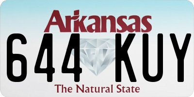 AR license plate 644KUY