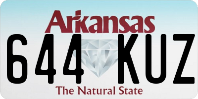 AR license plate 644KUZ