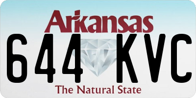 AR license plate 644KVC