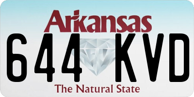 AR license plate 644KVD