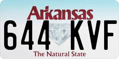 AR license plate 644KVF