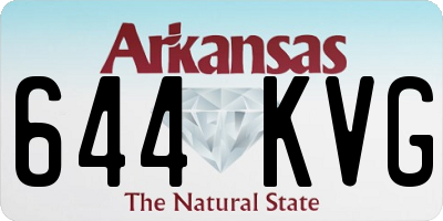 AR license plate 644KVG