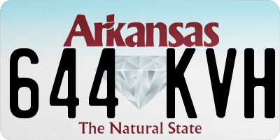 AR license plate 644KVH