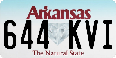 AR license plate 644KVI