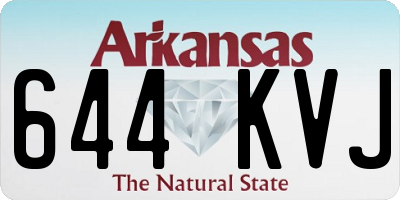 AR license plate 644KVJ