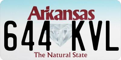 AR license plate 644KVL