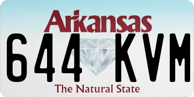 AR license plate 644KVM