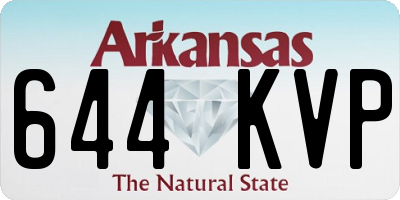 AR license plate 644KVP