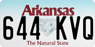 AR license plate 644KVQ