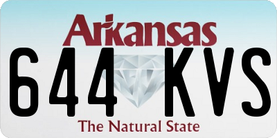 AR license plate 644KVS