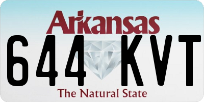 AR license plate 644KVT