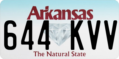 AR license plate 644KVV