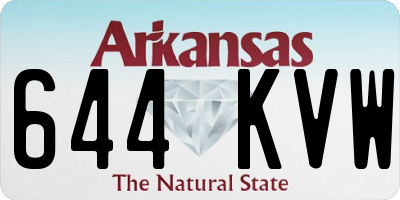 AR license plate 644KVW