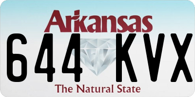 AR license plate 644KVX