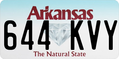 AR license plate 644KVY