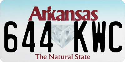 AR license plate 644KWC