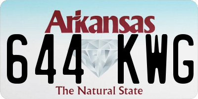 AR license plate 644KWG