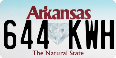 AR license plate 644KWH