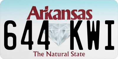AR license plate 644KWI