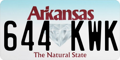 AR license plate 644KWK